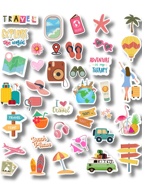 Shortbread Healthy Travel Stamps Decals and Stickers