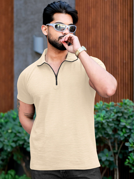 Moda Rapido Men Polo Collar T-shirt
