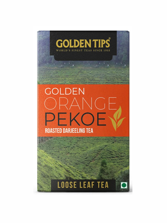 GOLDEN TIPS TEA Darjeeling Orange Pekoe Loose Leaf Black Tea Rich Aroma - 100 g