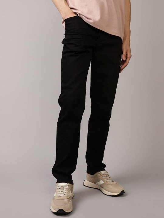 AMERICAN EAGLE OUTFITTERS American Eagle Men Black AirFlex+ Slim Straight Jeans