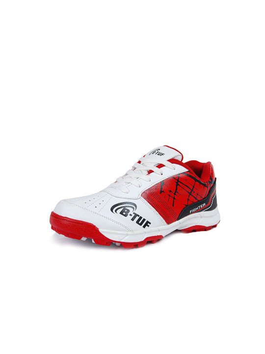 BTUF Kids Lightweight High-Grip Spikes Sole Cricket Shoes