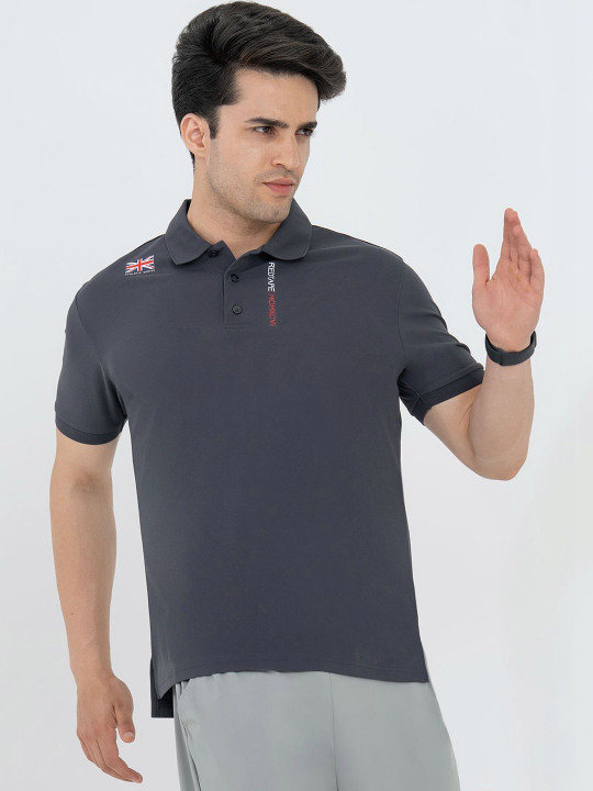 Red Tape Men Brand Logo Printed Polo Collar T-shirt