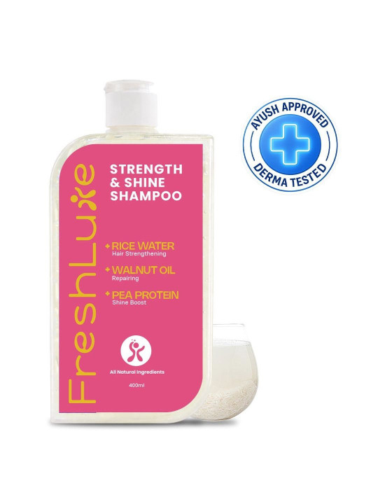 Freshluxe Strength & Shine Korean Rice Water Shampoo - 400 ml