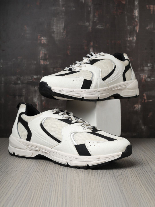 yoho Men Lace-Ups Round Toe Sneakers