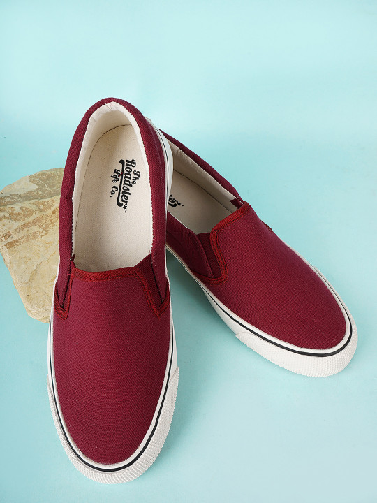Roadster Women Maroon Solid Sneakers