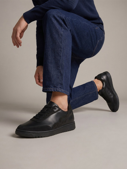 Ethik Men Black Vegan Bridge Casual Sneakers