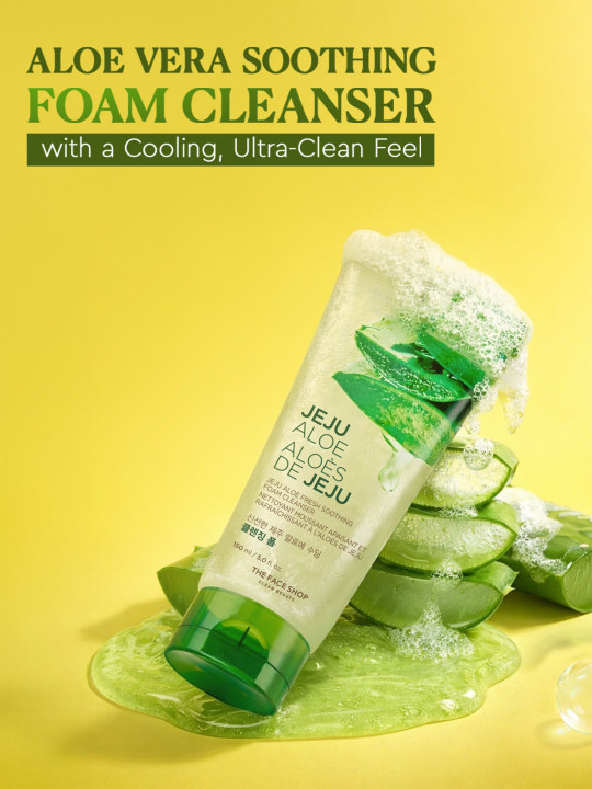 The Face Shop Jeju Aloe Fresh Soothinggel to Foam Cleanser 150 ml