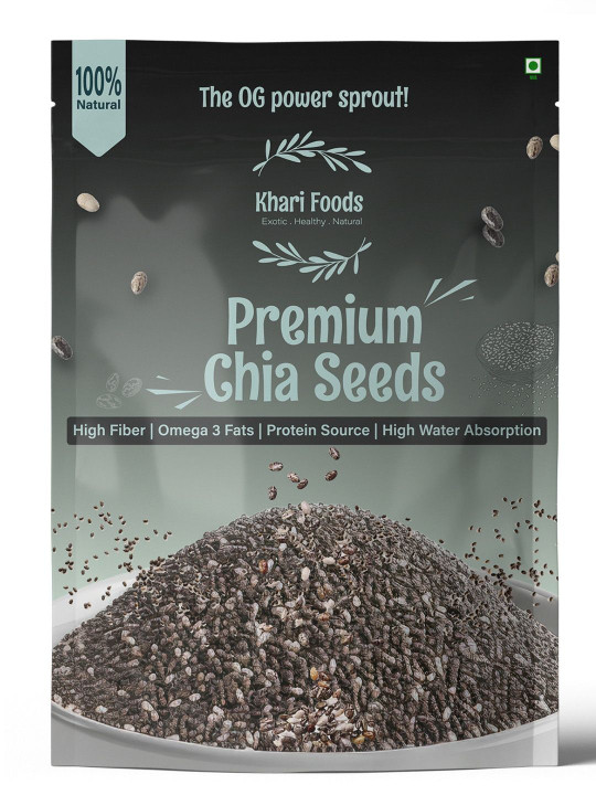 Khari Foods Premium Chia Seeds For High Protein - 400 g