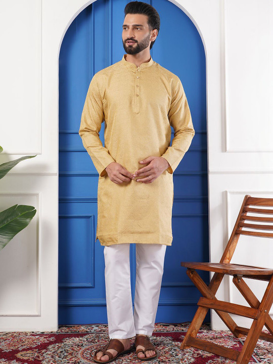HERE&NOW Men Jacquard Kurta