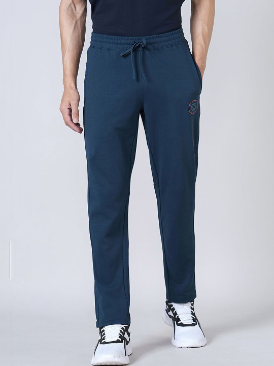 Technosport Men Slim Fit Brand Logo Cricket Track Pants