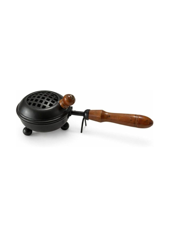 SD CREATIONS Brown & Black Metal Hand Etched House Warming Sambrani Loban Dhuni Burner
