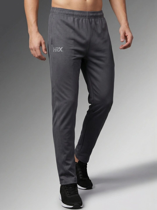 HRX by Hrithik Roshan Men Regular Fit Brand Logo Dry Fit Training Track Pants