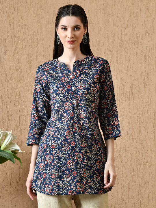 Anouk Rustic Women Floral Printed Pure Cotton Kurti