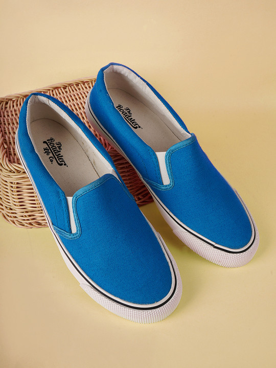 Roadster Women Blue Slip-On Casual Loafers