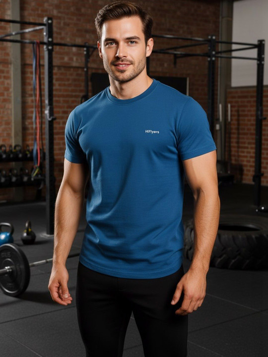 HiFlyers Men Brand Logo T-shirt