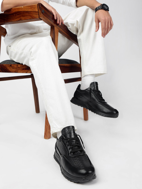 ZEESH Men Leather Sneakers