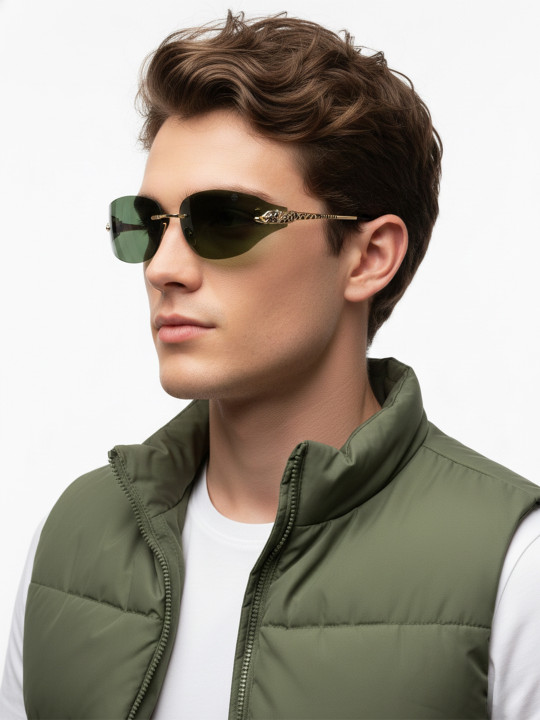 HASHTAG EYEWEAR Men Square Sunglasses with Polarised and UV Protected Lens ICE-S2799-C1
