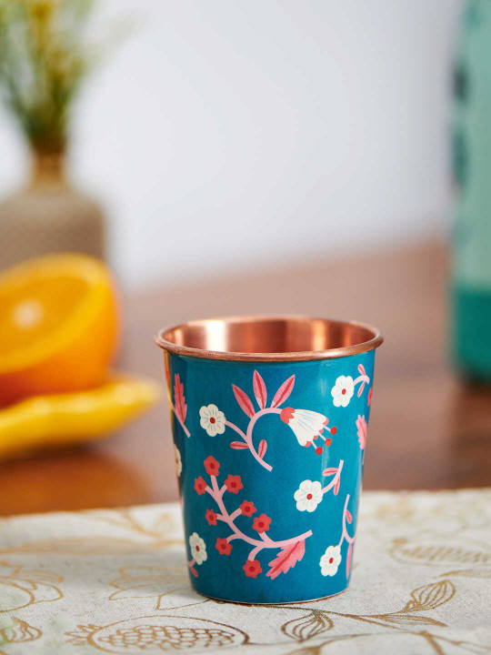 Chumbak Lazy Daisy Creepers Copper Tumbler- Small