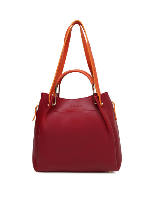 DressBerry Maroon Solid Shoulder Bag