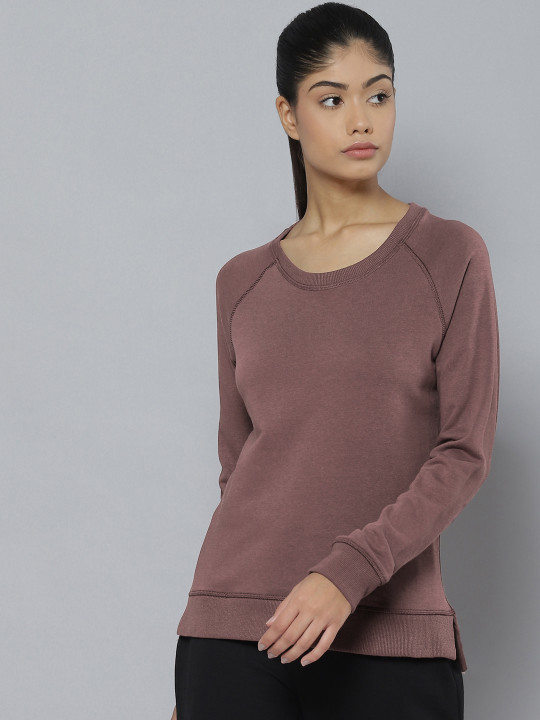 Alcis Women Maroon Sweatshirt