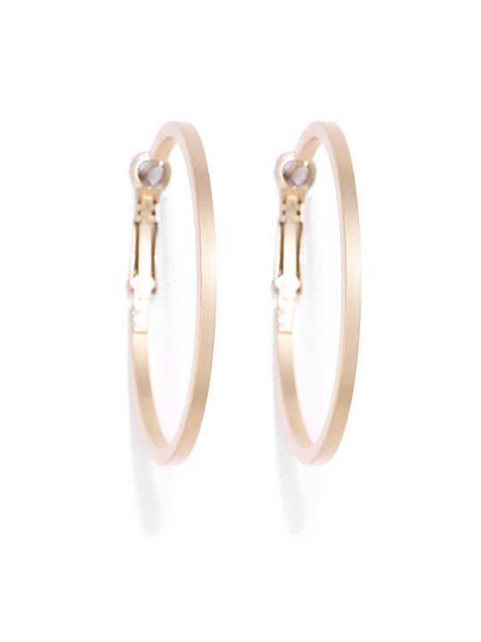 Gold-Toned Circular Hoop Earrings