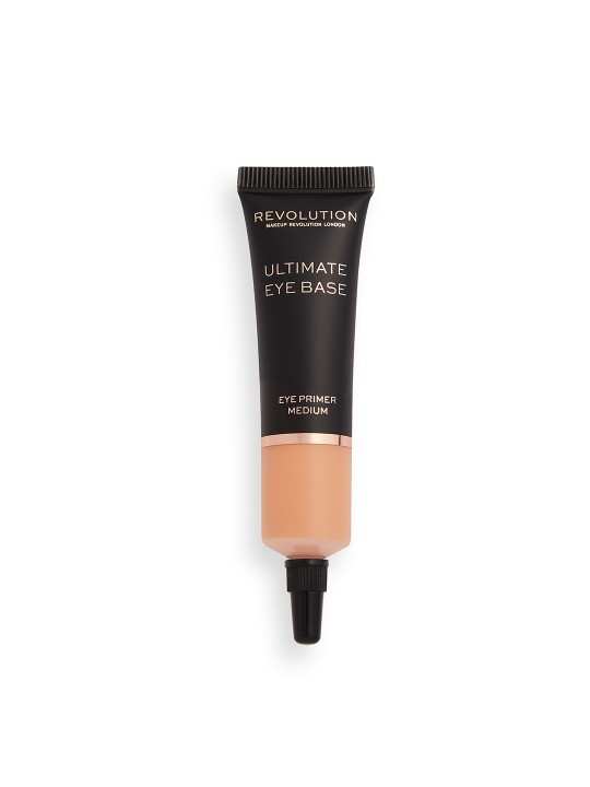 Makeup Revolution Ultimate Base Eye Primer For Oily Lids Waterproof For Long-Lasting Eye Makeup Primer, Medium Brown