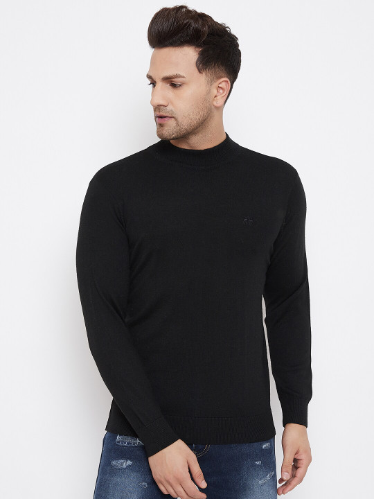 98 Degree North Men Black Pullover