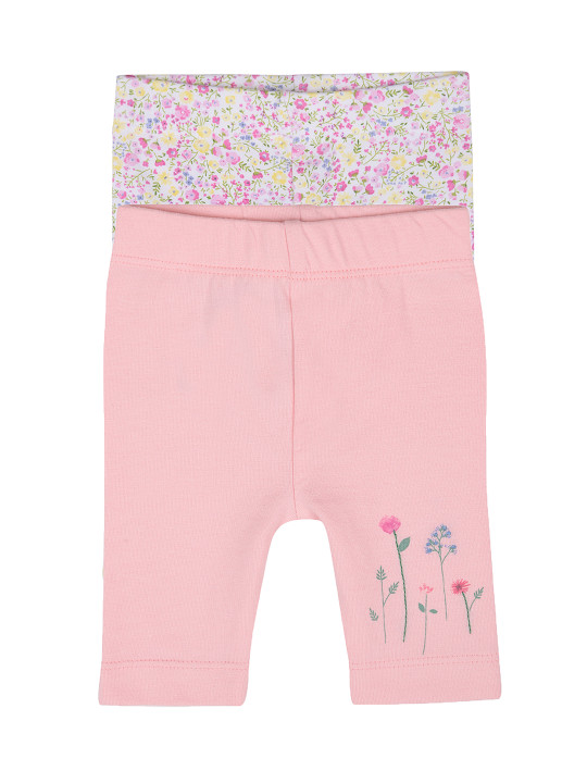 Girls Pack of 2 Ankle-Length Leggings 6-9M