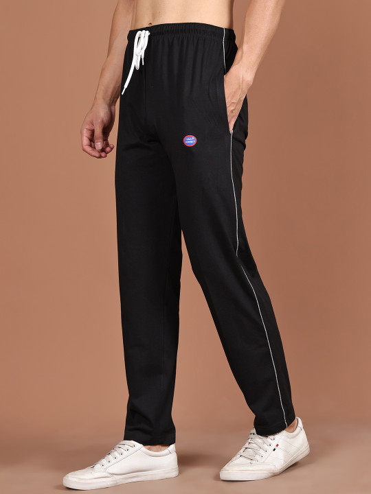 MACK JONNEY Men Black Solid Lounge Pants