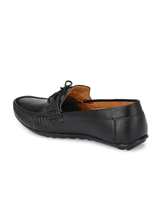 men solid loafers