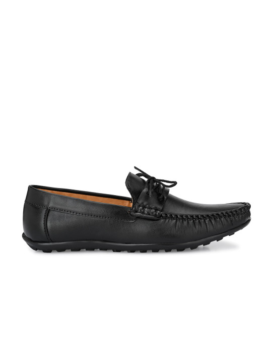 men solid loafers