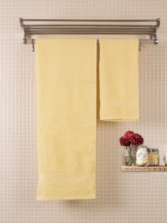 Cream Cotton Set of 2 430 GSM Towels