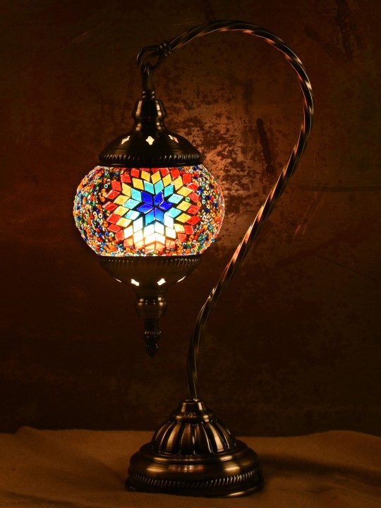 Multicoloured Handcrafted Mosaic Table Lamp