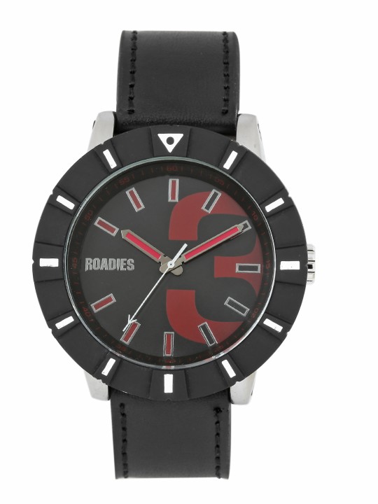 Men Black & Red Analogue Watch R7016RE