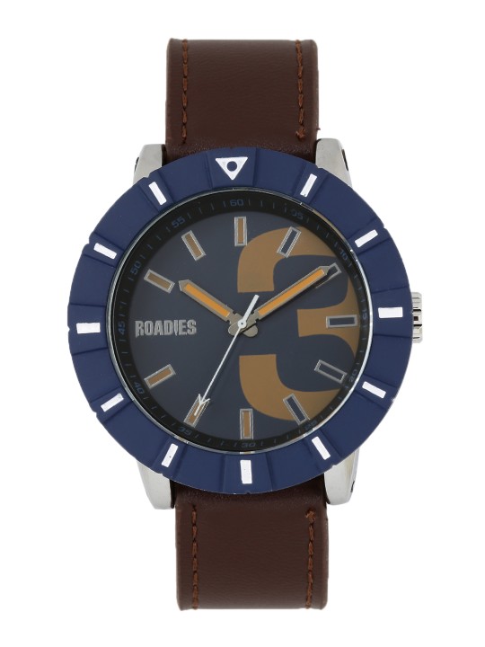 Men Navy Printed Analogue Watch R7016BRBL