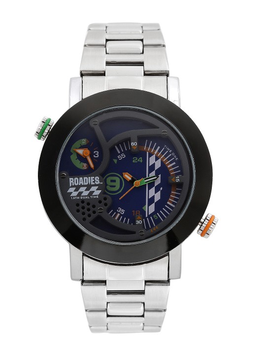 Men Blue Analogue Dual Time Zone Watch R7014SMBL