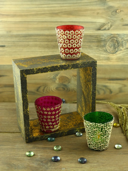 Set Of 3 Candle Holders