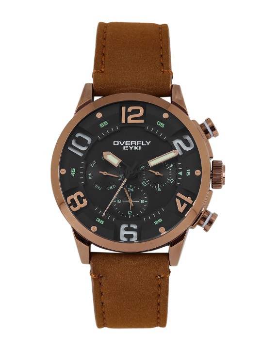 Men Black Analogue Watch E3068L-DZ4CCU