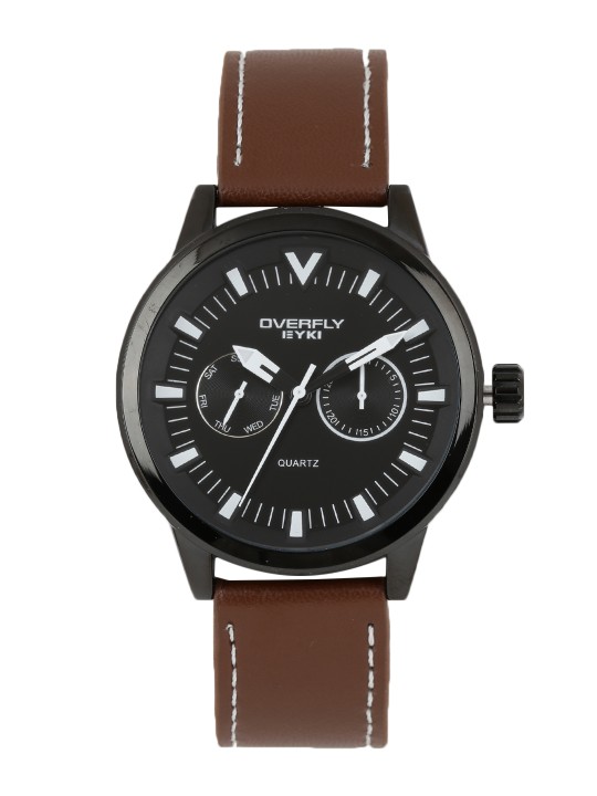Men Black Analogue Watch EOV3062L-B1207