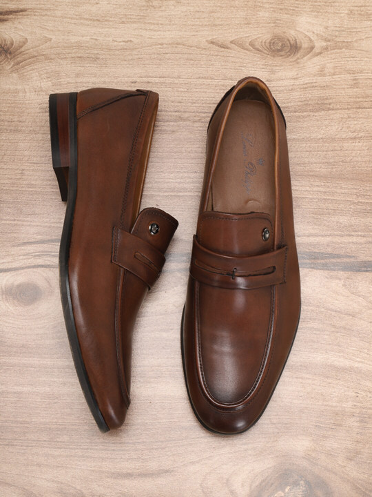 Louis Philippe Men Leather Formal Loafers