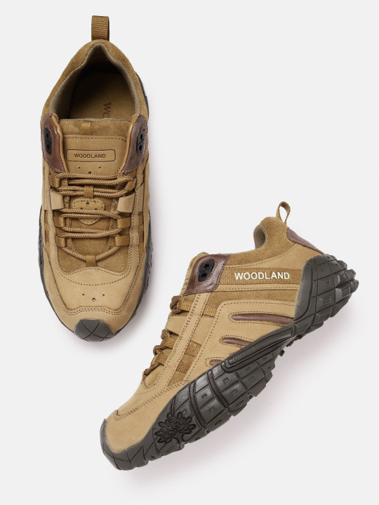 Woodland Men Leather Sneakers