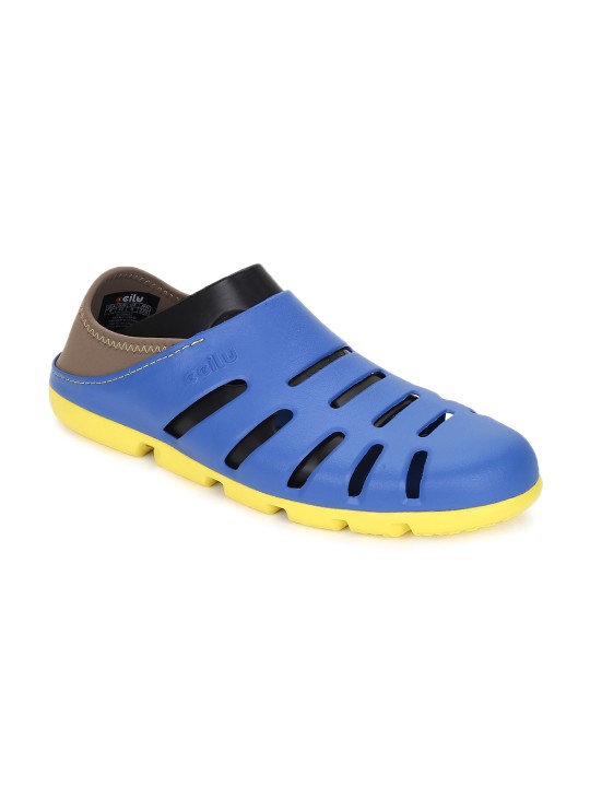Men Blue Slip-On Sneakers 6