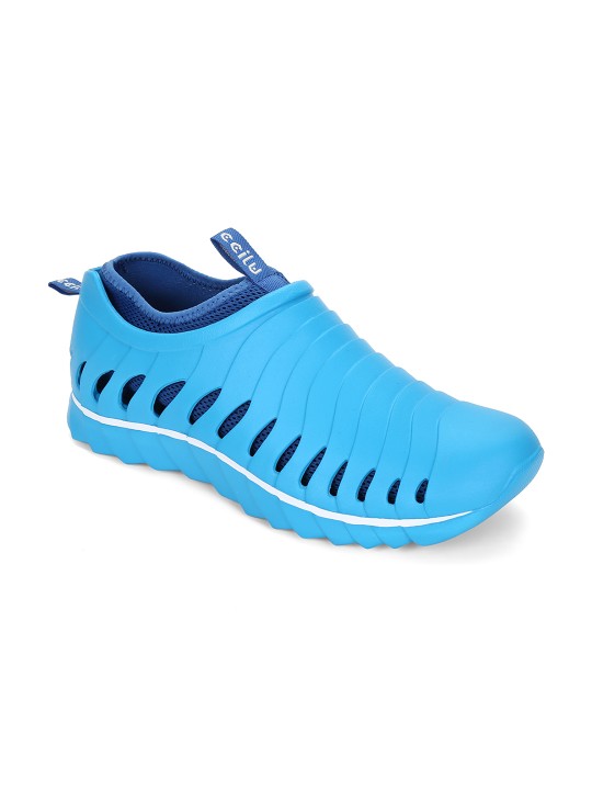 Men Blue Slip-On Sneakers 6