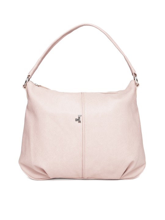 baggit pink solid shoulder bag