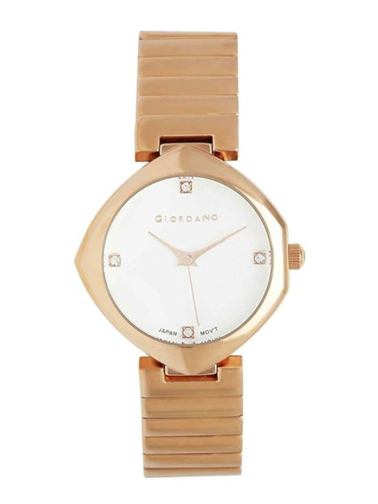 GIORDANO Women Rose Gold-Plated Bracelet Style Straps Analogue Watch GD-2100-11