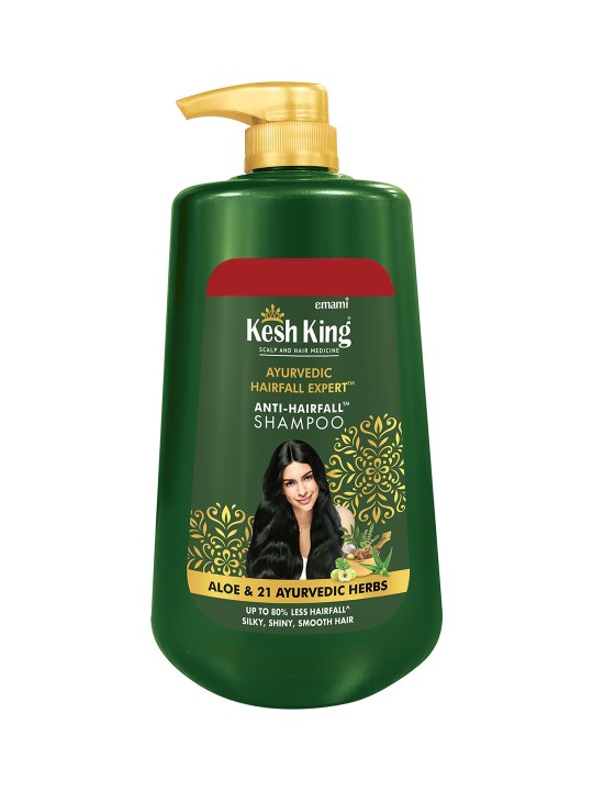 Kesh King Emami Ayurvedic Hairfall Expert Anti-Hairfall Shampoo with Aloe & Herbs – 1000ml