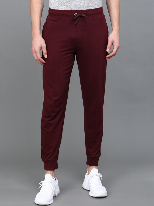 Urban Dog Men Pure Cotton Drawstring Joggers