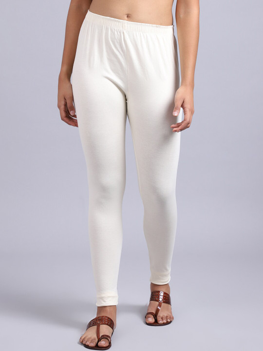 GRACIT Mid-Rise Cotton Lycra Ankle-Length Leggings