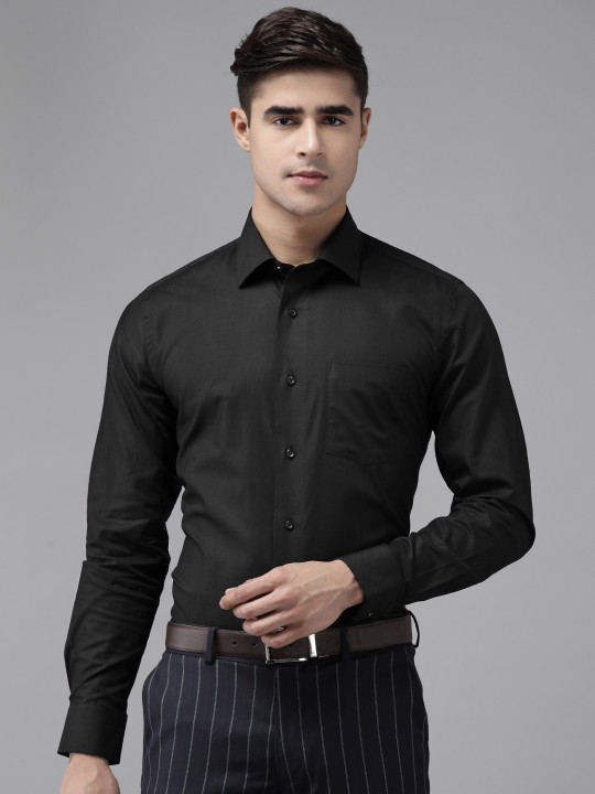 Blackberrys Men Pure Cotton Opaque Formal Shirt