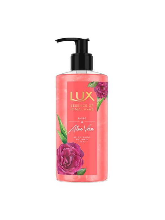 Lux Essence of Himalayas Rose & Aloe Vera Brightening Dual Tone Shimmer Body Wash – 400ml